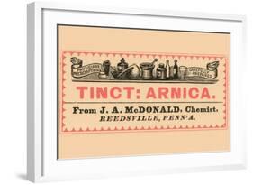 Tincture: Arnica-null-Framed Art Print