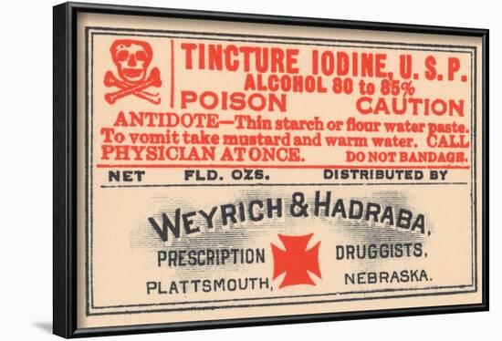 Tincture Iodine U.S.P.-null-Framed Art Print