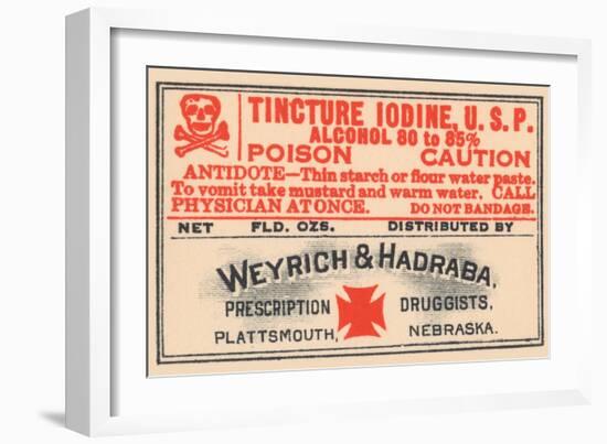 Tincture Iodine U.S.P.-null-Framed Art Print