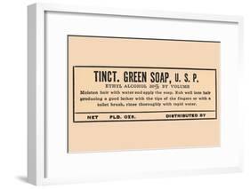 Tincture of Green Soap-null-Framed Art Print