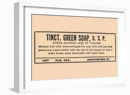 Tincture of Green Soap-null-Framed Art Print