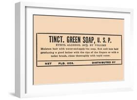 Tincture of Green Soap-null-Framed Art Print