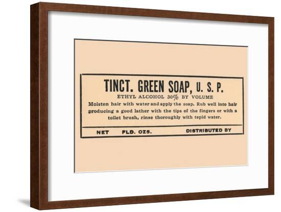 Tincture of Green Soap--Framed Art Print