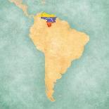 Map Of South America - Argentina (Vintage Series)-Tindo-Art Print