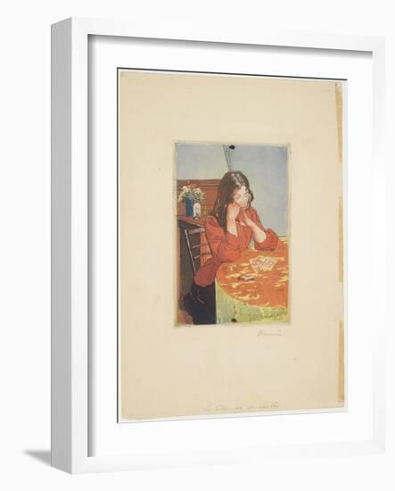 Tineuse De Cartes, 1891-Charles Maurin-Framed Giclee Print