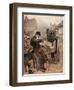 Tinker Mends Pot 1894-Harry Tuck-Framed Art Print