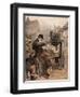 Tinker Mends Pot 1894-Harry Tuck-Framed Art Print