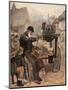 Tinker Mends Pot 1894-Harry Tuck-Mounted Art Print