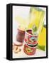 Tinned Tomato Paste and Olive Oil-Peter Medilek-Framed Stretched Canvas
