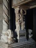 Charity and Twisted Column, Detail of Tomb of Catherine of Austria, 1323 Ca-Tino da Camaino-Framed Stretched Canvas