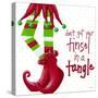 Tinsel In A Tangle on Dots-Gina Ritter-Stretched Canvas