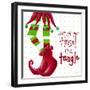 Tinsel In A Tangle on Dots-Gina Ritter-Framed Art Print