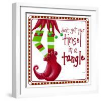 Tinsel In A Tangle-Gina Ritter-Framed Art Print