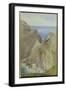 Tintagel, 1887 (W/C with Gouache on Paper)-Arthur Ackland Hunt-Framed Premium Giclee Print