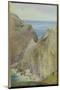 Tintagel, 1887 (W/C with Gouache on Paper)-Arthur Ackland Hunt-Mounted Premium Giclee Print