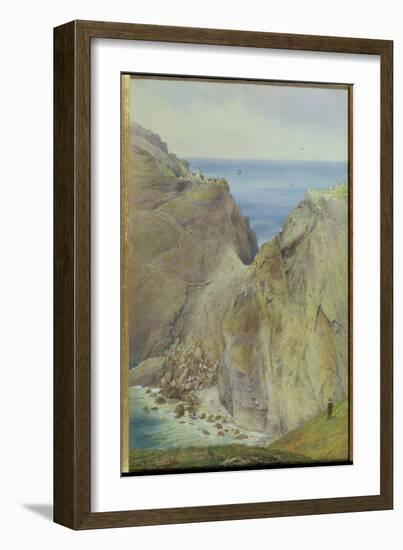 Tintagel, 1887 (W/C with Gouache on Paper)-Arthur Ackland Hunt-Framed Giclee Print