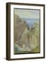 Tintagel, 1887 (W/C with Gouache on Paper)-Arthur Ackland Hunt-Framed Giclee Print