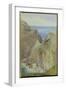 Tintagel, 1887 (W/C with Gouache on Paper)-Arthur Ackland Hunt-Framed Giclee Print