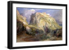 Tintagel Castle, Approaching Rain, 19th Century-Samuel Palmer-Framed Giclee Print