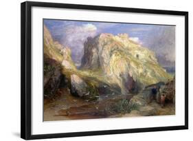 Tintagel Castle, Approaching Rain, 19th Century-Samuel Palmer-Framed Giclee Print