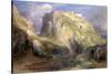 Tintagel Castle, Approaching Rain, 19th Century-Samuel Palmer-Stretched Canvas