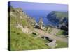 Tintagel Castle, Associated with the Legend of King Arthur, Tintagel, Cornwall, England, UK-Roy Rainford-Stretched Canvas