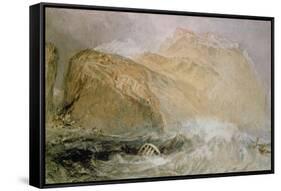 Tintagel Castle, Cornwall-J. M. W. Turner-Framed Stretched Canvas