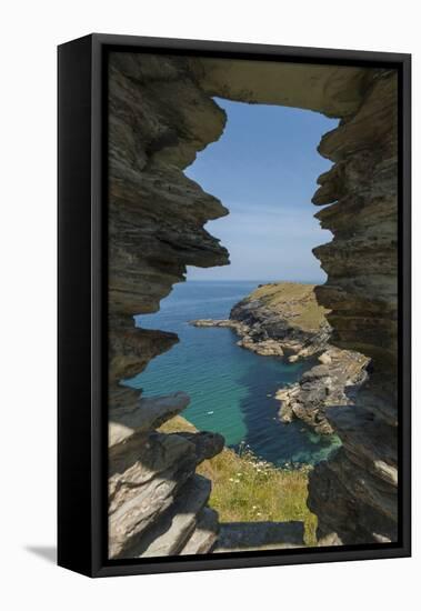 Tintagel Castle-Guido Cozzi-Framed Stretched Canvas