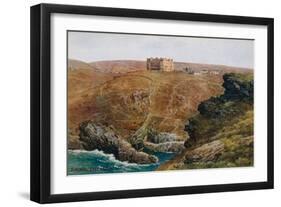 Tintagel, Cove and Hotel-Alfred Robert Quinton-Framed Giclee Print