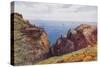 Tintagel, Island and Keep-Alfred Robert Quinton-Stretched Canvas