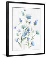 Tinted Blue Petals I-Eva Watts-Framed Art Print