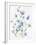 Tinted Blue Petals I-Eva Watts-Framed Art Print