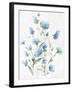 Tinted Blue Petals I-Eva Watts-Framed Art Print