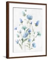 Tinted Blue Petals I-Eva Watts-Framed Art Print