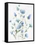 Tinted Blue Petals I-Eva Watts-Framed Stretched Canvas