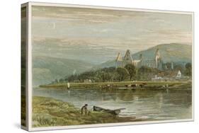 Tintern Abbey at Sunset-null-Stretched Canvas