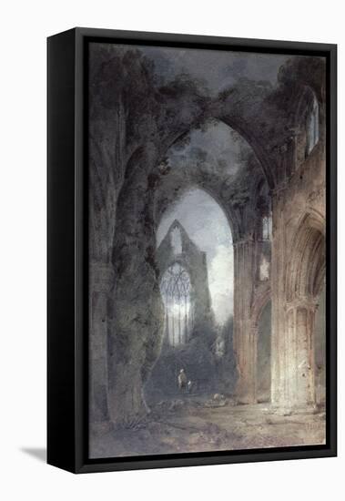 Tintern Abbey by Moonlight-John Sell Cotman-Framed Stretched Canvas