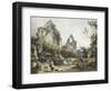 Tintern Abbey, from The Romantic and Picturesque Scenery of England Wales, Published 1805-Philippe De Loutherbourg-Framed Giclee Print