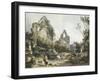 Tintern Abbey, from The Romantic and Picturesque Scenery of England Wales, Published 1805-Philippe De Loutherbourg-Framed Giclee Print