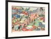 Tintin and the Red Sea Sharks: Car Rally-Hergé (Georges Rémi)-Framed Art Print