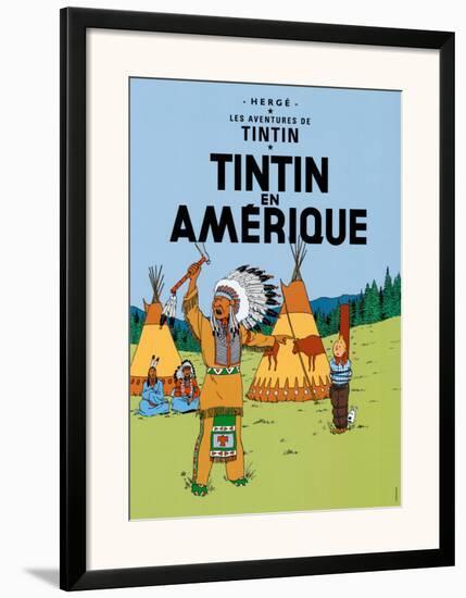 Tintin en Amerique, c.1932-Hergé (Georges Rémi)-Framed Art Print