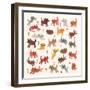 Tiny kittens, 2010,collage-Sarah Battle-Framed Giclee Print