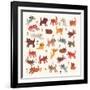 Tiny kittens, 2010,collage-Sarah Battle-Framed Giclee Print