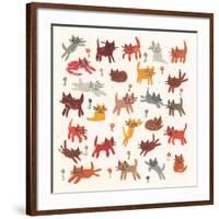 Tiny kittens, 2010,collage-Sarah Battle-Framed Giclee Print