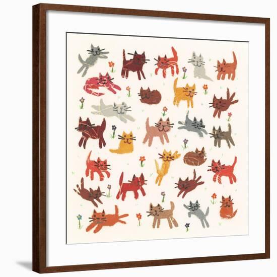 Tiny kittens, 2010,collage-Sarah Battle-Framed Giclee Print