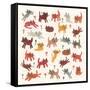 Tiny kittens, 2010,collage-Sarah Battle-Framed Stretched Canvas