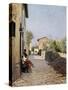 Tiny Road in Settignano-Telemaco Signorini-Stretched Canvas