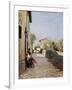 Tiny Road in Settignano-Telemaco Signorini-Framed Giclee Print