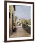 Tiny Road in Settignano-Telemaco Signorini-Framed Giclee Print