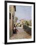 Tiny Road in Settignano-Telemaco Signorini-Framed Giclee Print